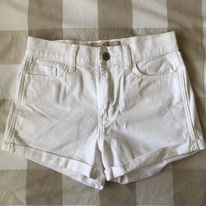 Hollister white shorts